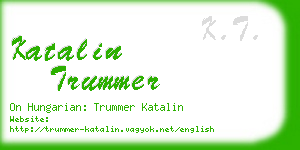 katalin trummer business card